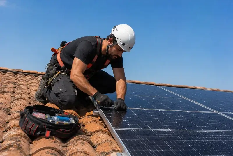 Maintenance et monitoring de panneaux solaires au Leuy